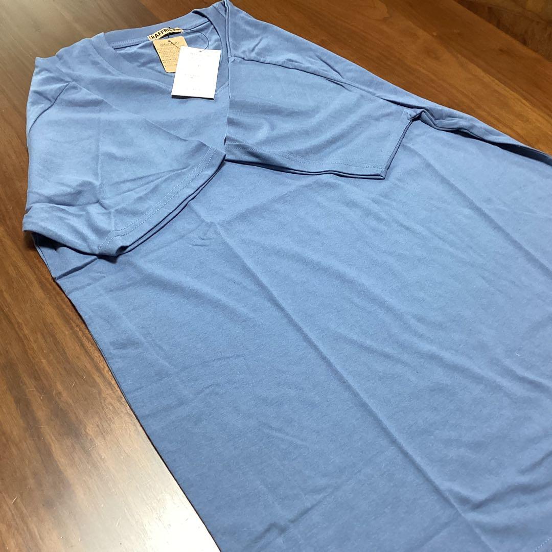 【未使用】RAFFRULE＊半袖 Tシャツ 3L ブルーグレー Vネック — image 3