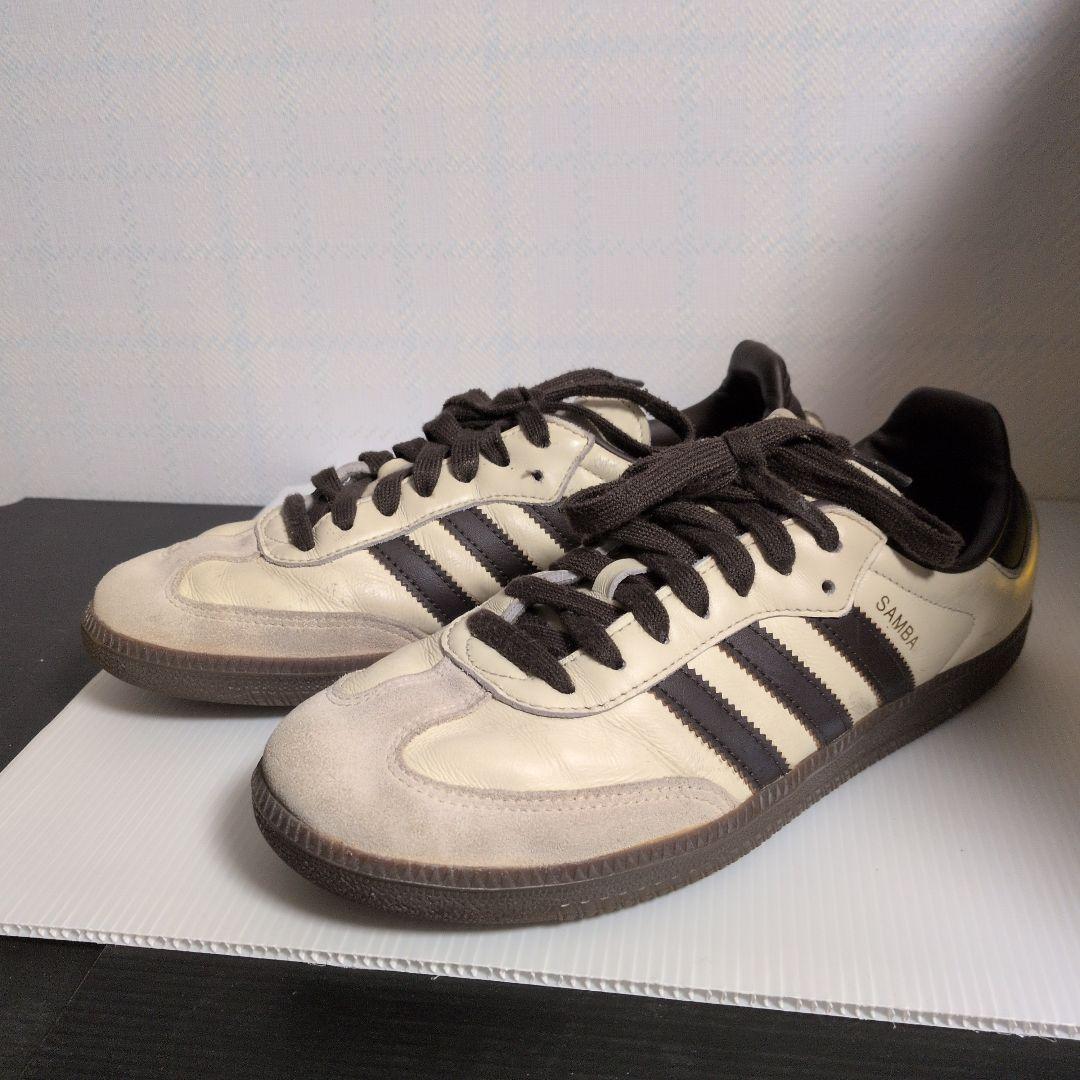 【zozo別注】adidas サンバ ベージュ×ブラウン 26.5cm — image 2