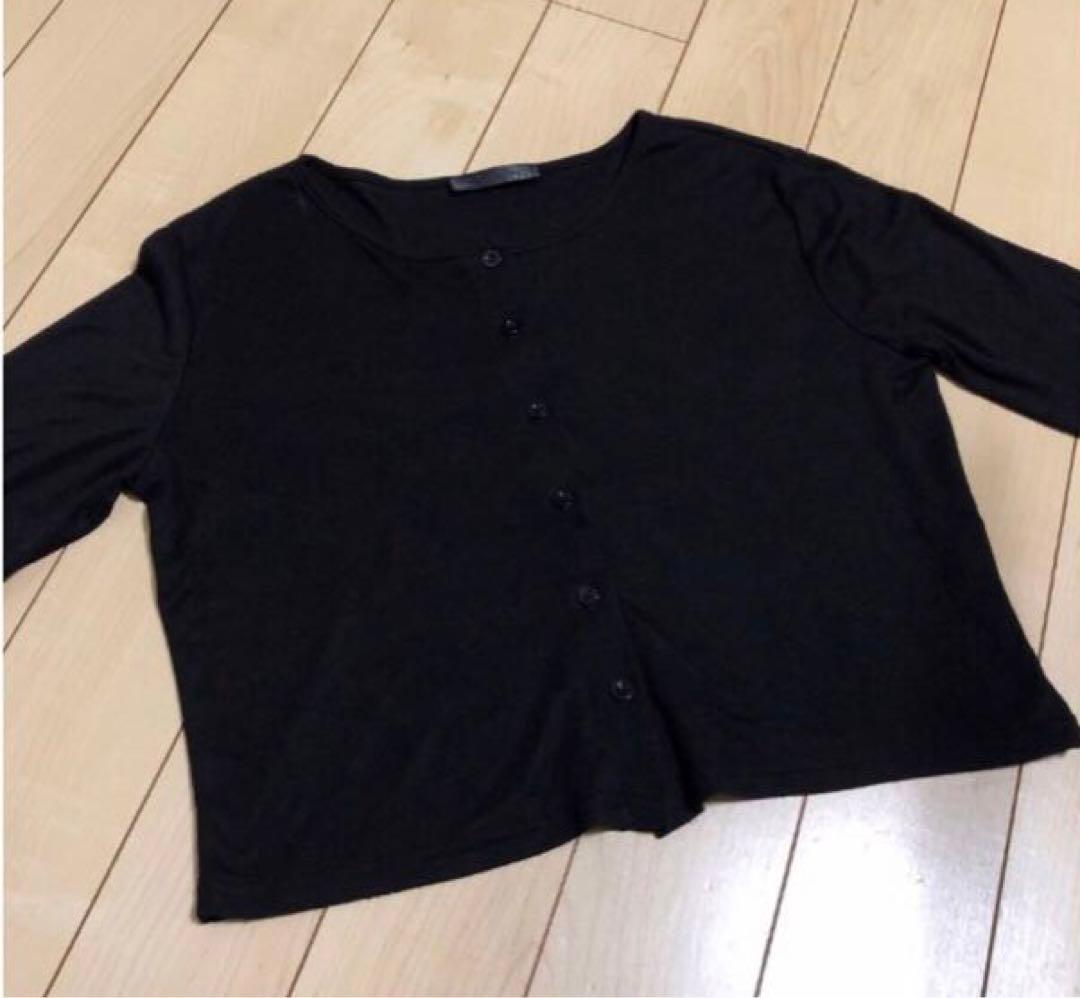 DAZY 黒　トップス　カットソーカーディガン — image 2