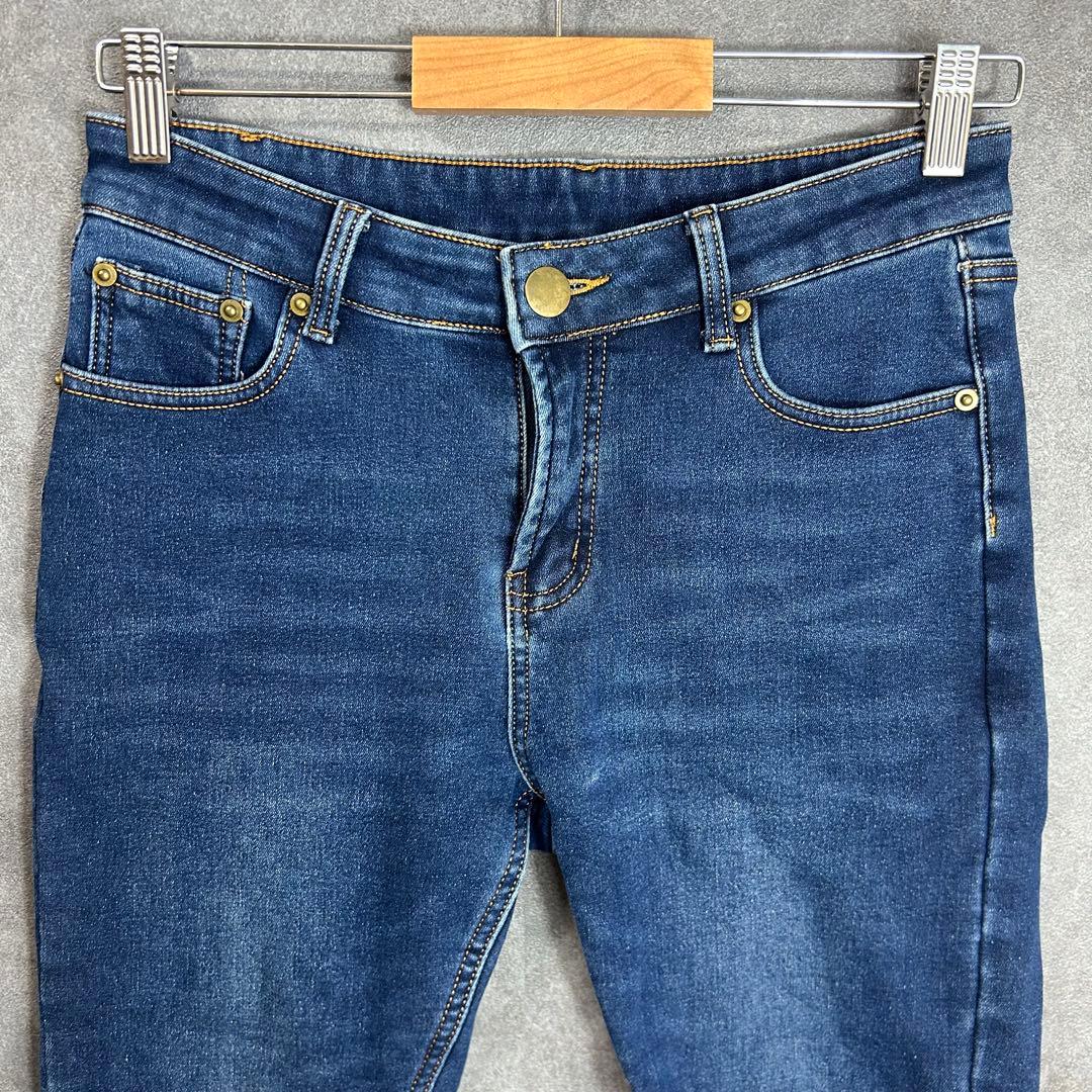 美品✨【神戸レタス】ストレッチスキニージーンズ　裏起毛　細見え　アンクル丈　XL — image 3