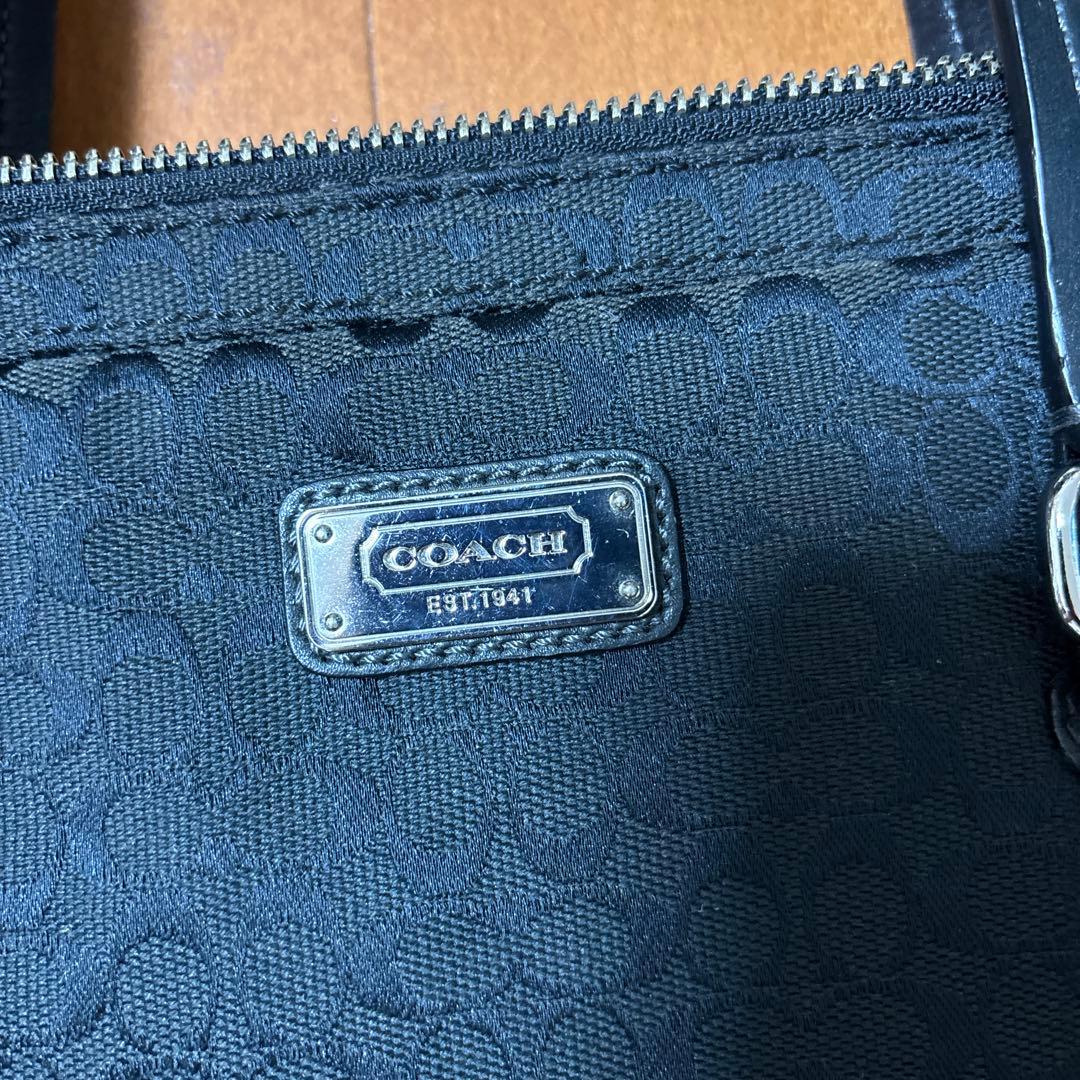 COACH シグネチャー ハンドバッグ ビジネスバッグ　ブラック — image 2