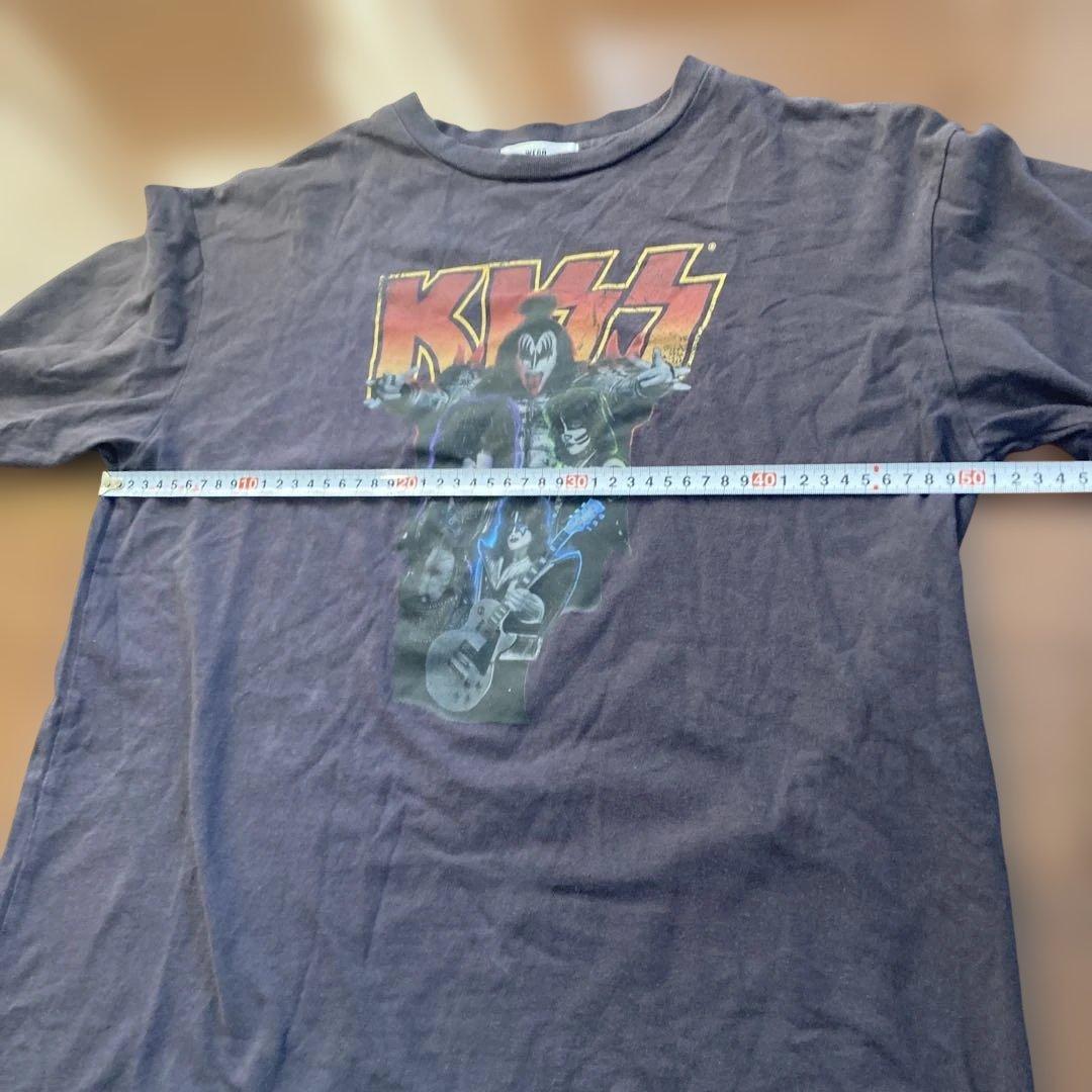 KISS グラフィック長袖Tシャツ ダークグレー　wego ロンT — image 4