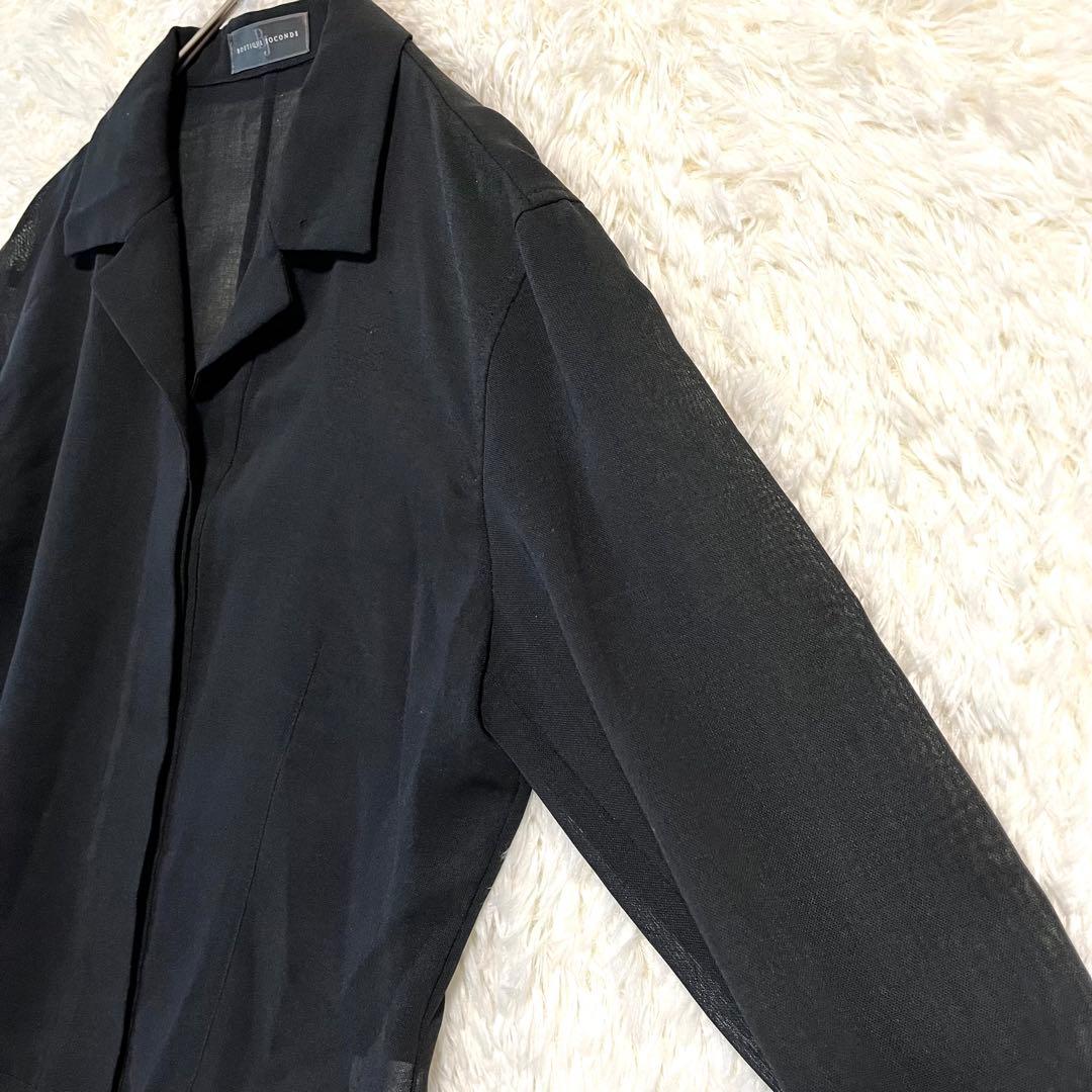 【BOUTIQUE JOCONDE】シャツジャケット/シアー/ブラック/Ｆ — image 5