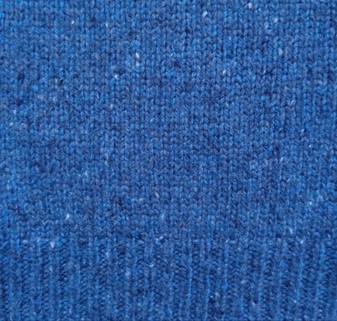 【無印良品】クルーネックセーター／ブルー／ウール混／L — image 4