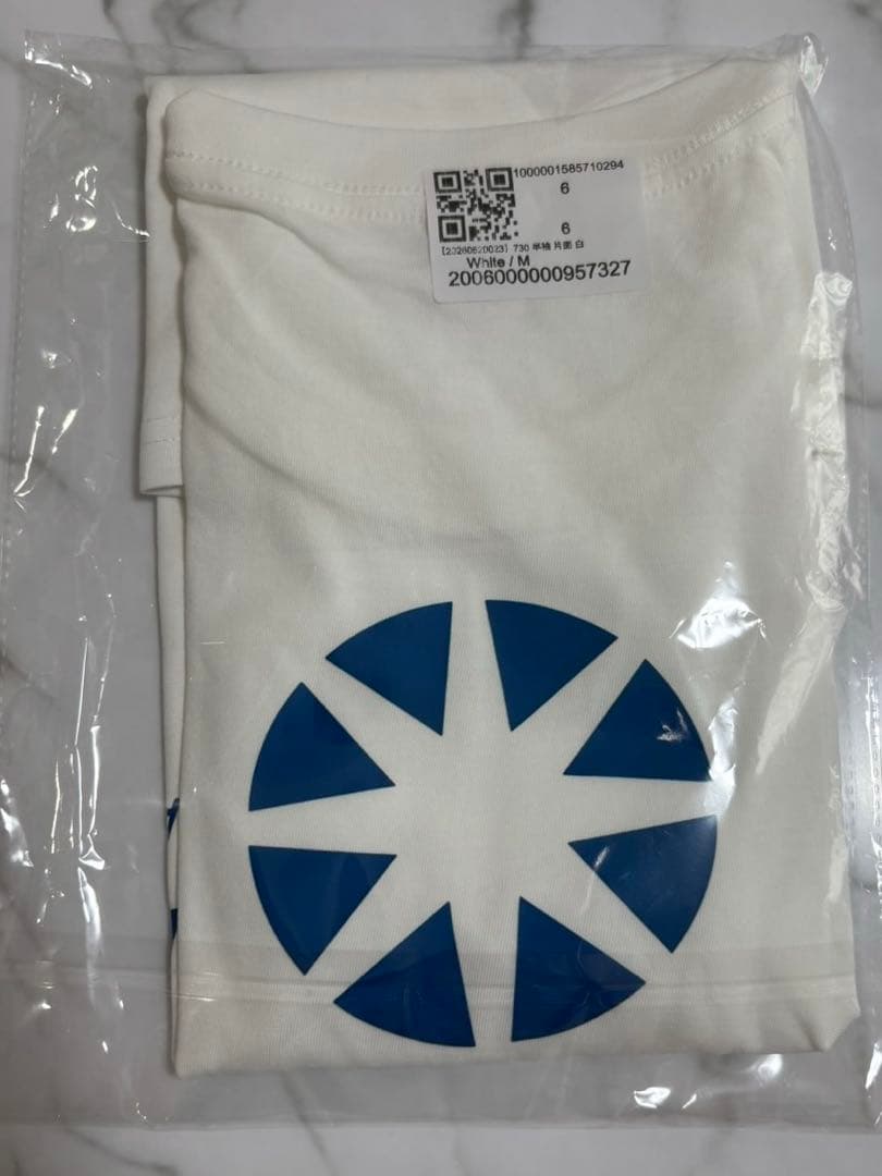 BANDEL バックロゴ Tシャツ ホワイト✖️ブルー　Mサイズ　前面無地 — image 2
