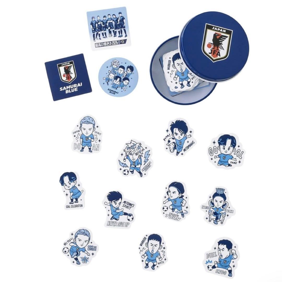 3coins スリコ 缶入りステッカー サッカー日本代表 ワールドカップ2026 — image 2