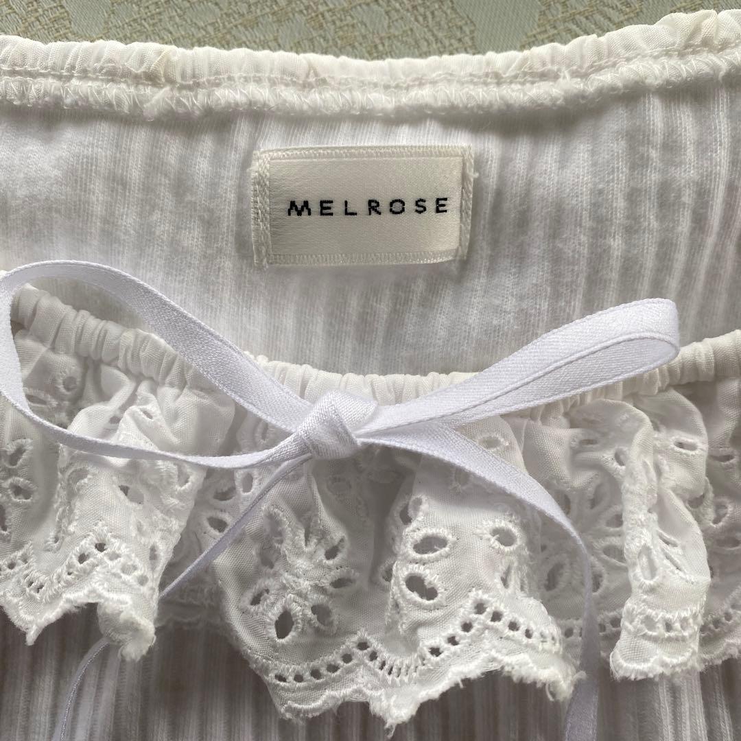 【美品】MELROSE レースリボンシャツ — image 4