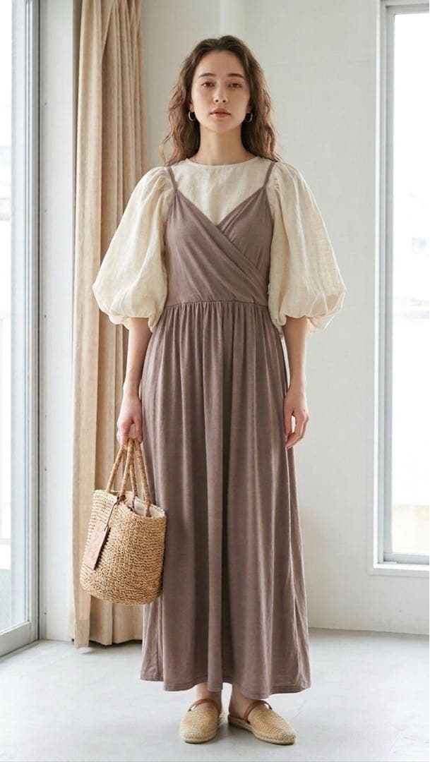 【 新品未使用 タグ付き】ロングキャミワンピース ⁣ — image 2