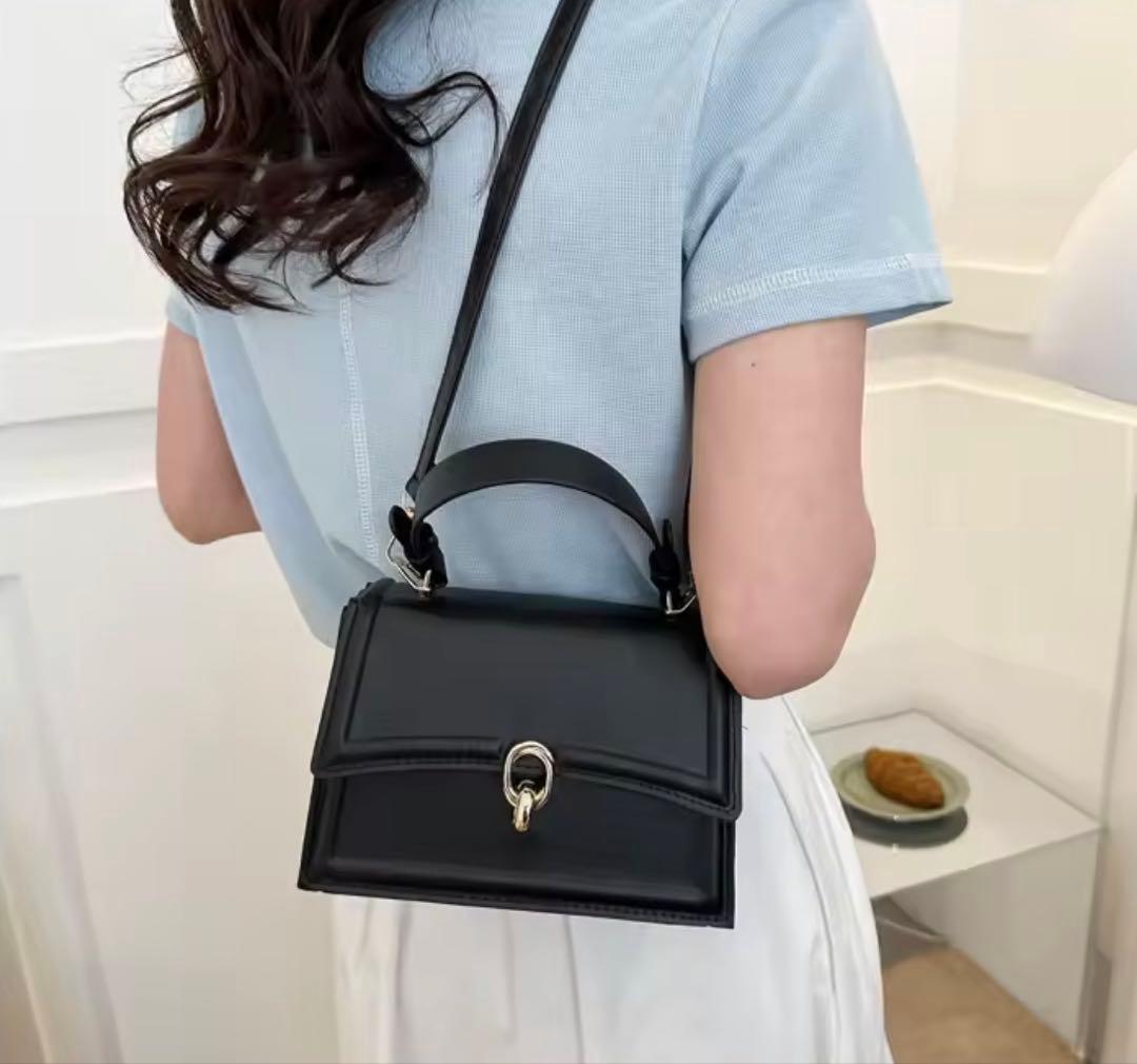 ハンドバッグ 黒 ショルダーバッグ 2way 卒業式　入学式 カバン 高見え 春 — image 4