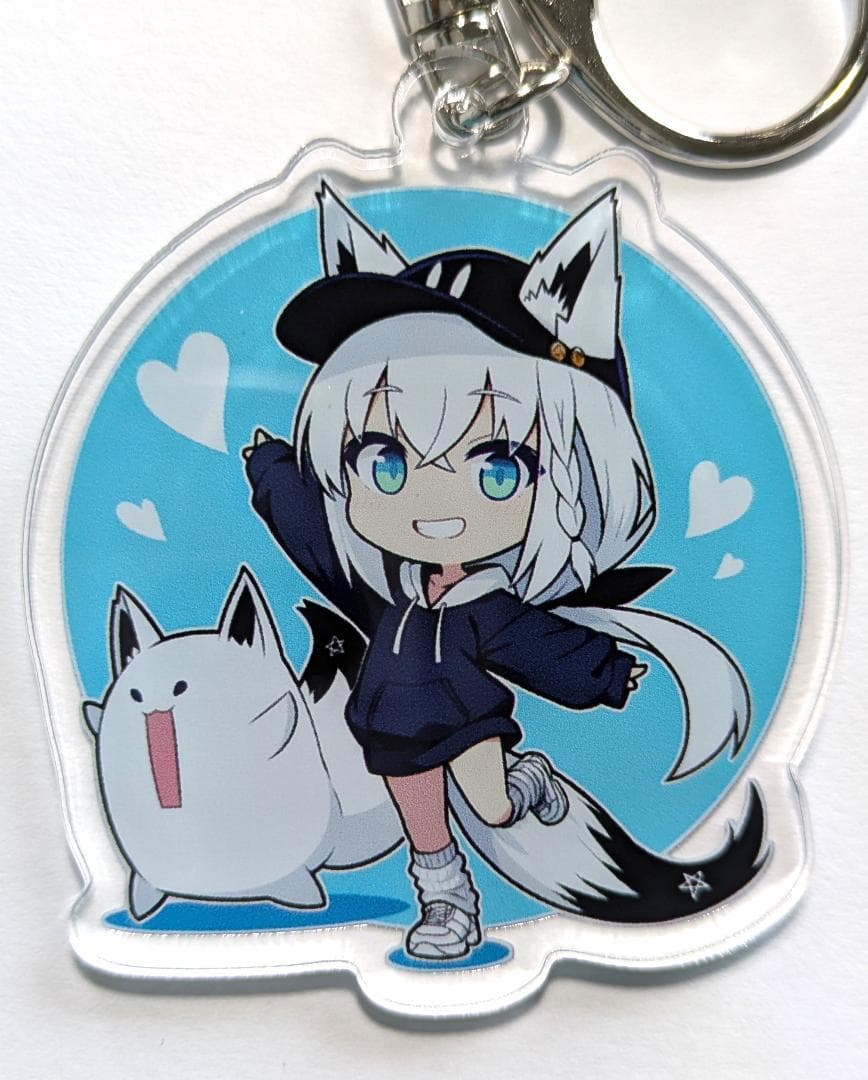 【新品/未開封】ホロライブ 白上フブキ＆フブラ 両面プリントアクリルキーホルダー — image 2