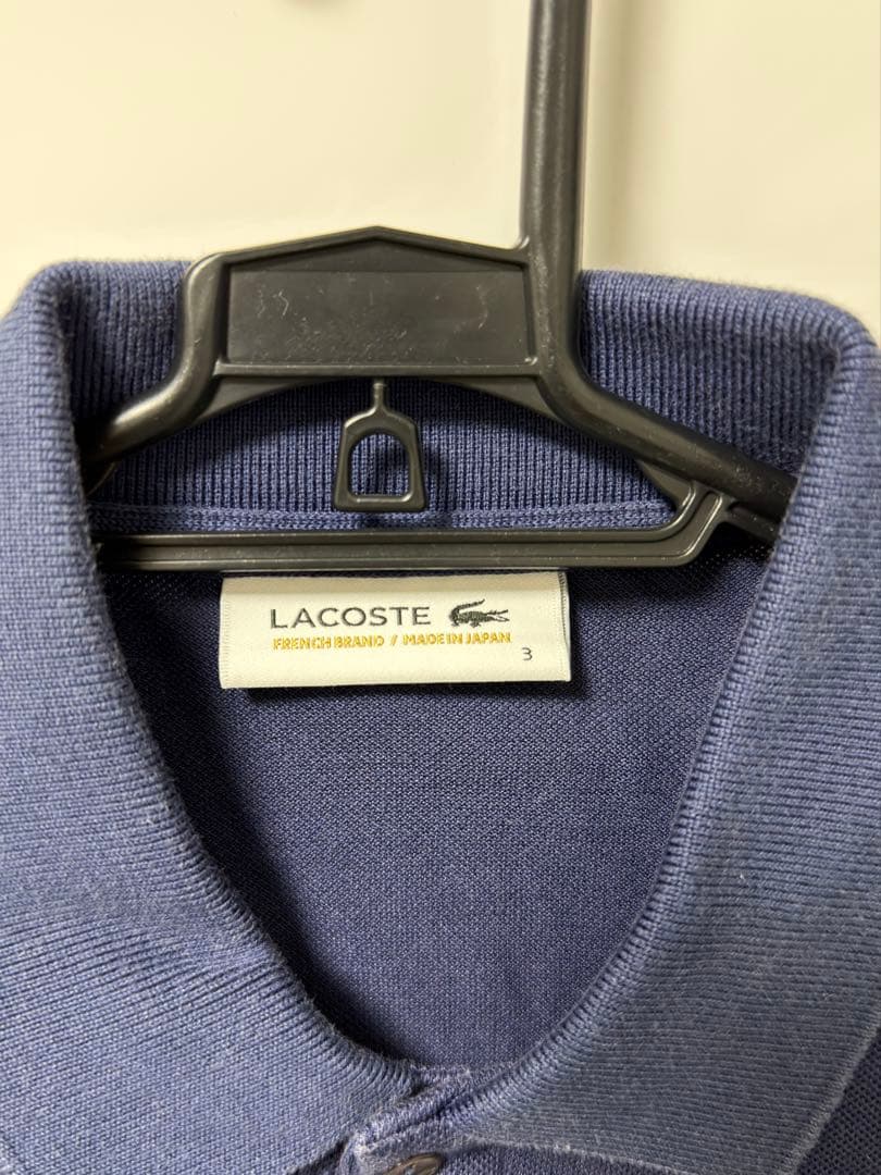 LACOSTE ラコステ 半袖 ポロシャツ ネイビー 3(S) — image 3