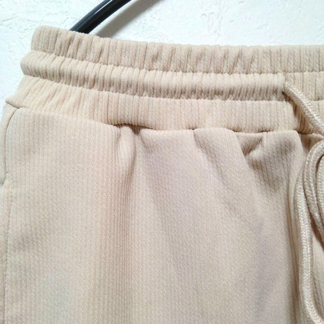 インポート【М】リブ ショートパンツ ベージュ ルームウェア ウエストゴム　夏 — image 3