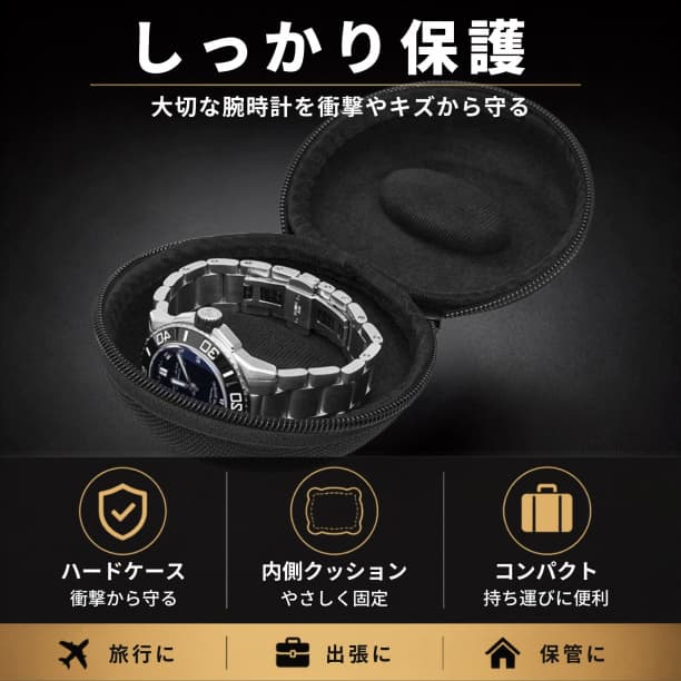 ウォッチケース 腕時計ケース ハードケース 保護ケース 収納 携帯用 — image 2
