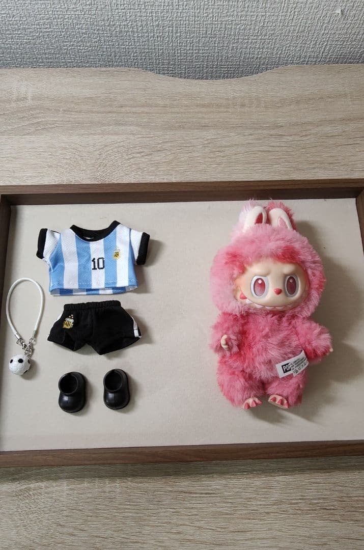 ラブブ ぬいぐるみ着替えせ服 ぬい服 LABUBU　マカロン　エナジー　サッカー — image 3