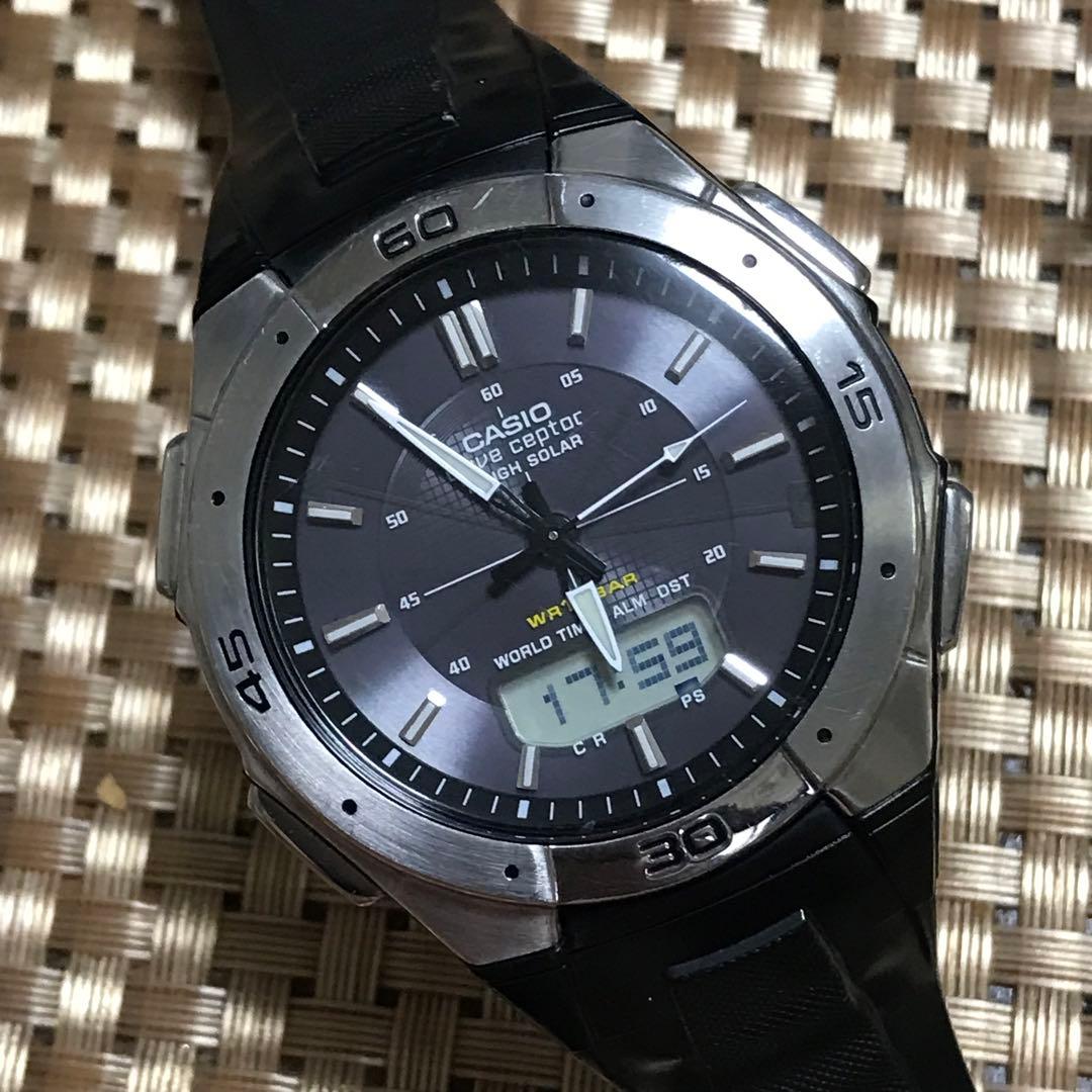 CASIO WVA-470 防水ソーラー メンズ腕時計 — image 2