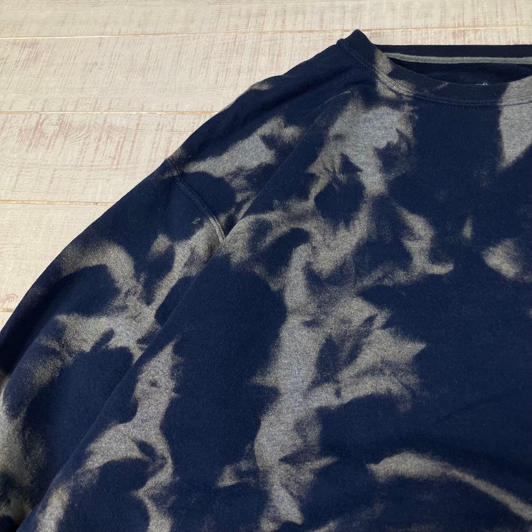【FRUIT OF THE LOOM】ブリーチ加工 タイダイ スウェット L — image 2
