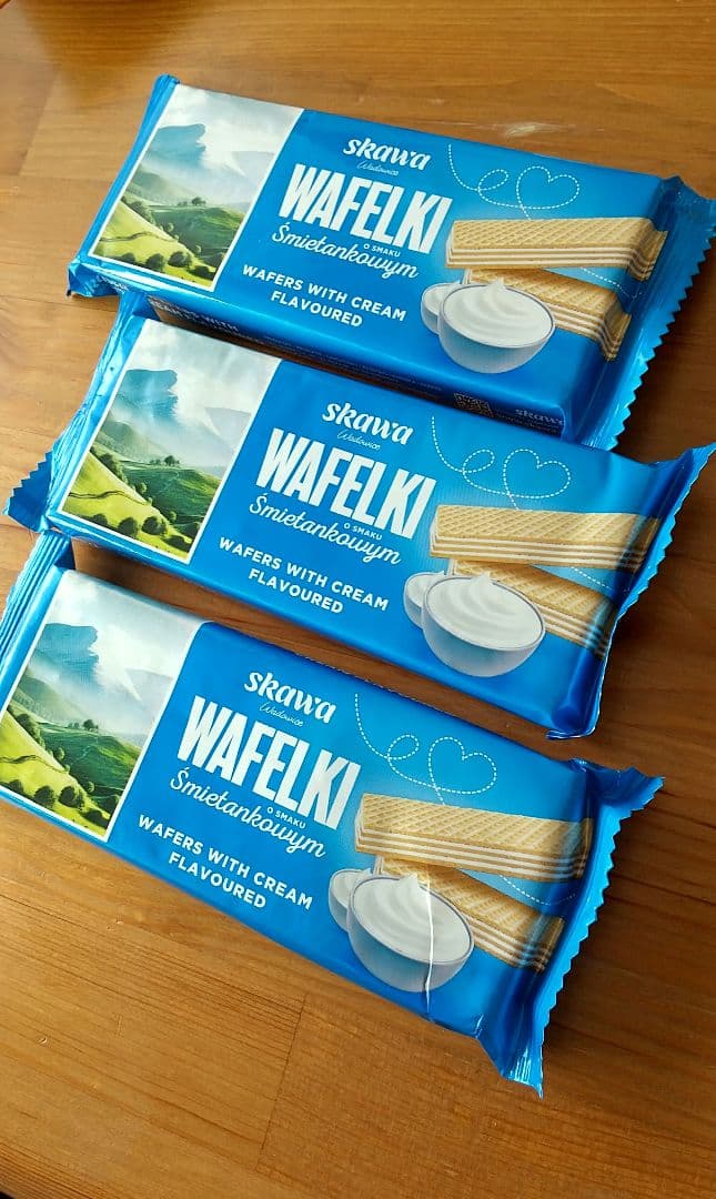 新品Skawa WAFELKI クリーム味 ウエハース 3個セット匿名配送☆ — image 3