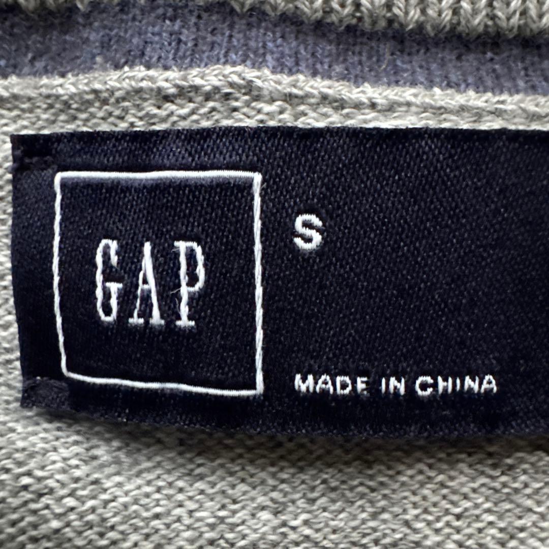【美品】GAP ギャップ コットン100% ニット セーター グレー S — image 2