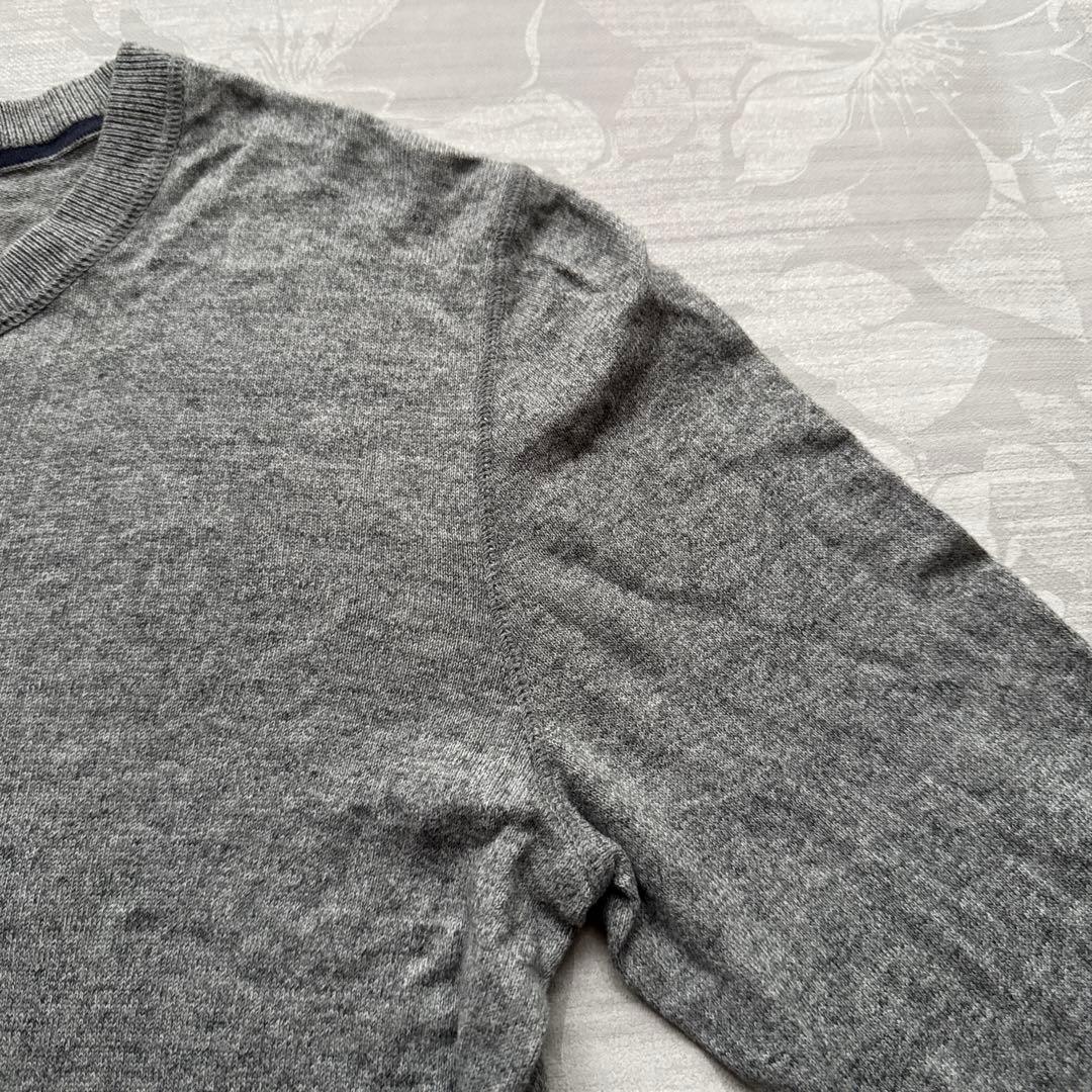 【美品】GAP ギャップ コットン100% ニット セーター グレー S — image 5