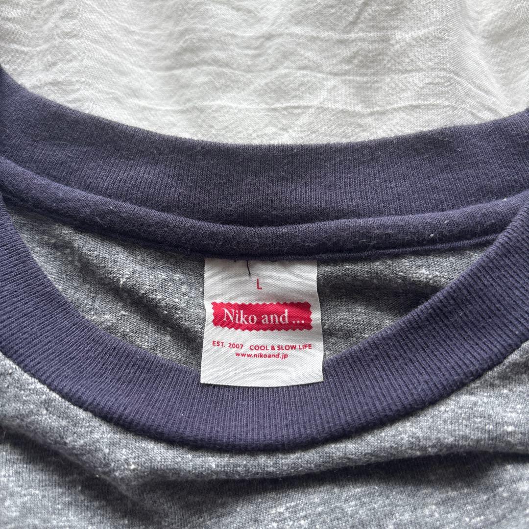 Niko and... 半袖Tシャツ グレー Lサイズ — image 3