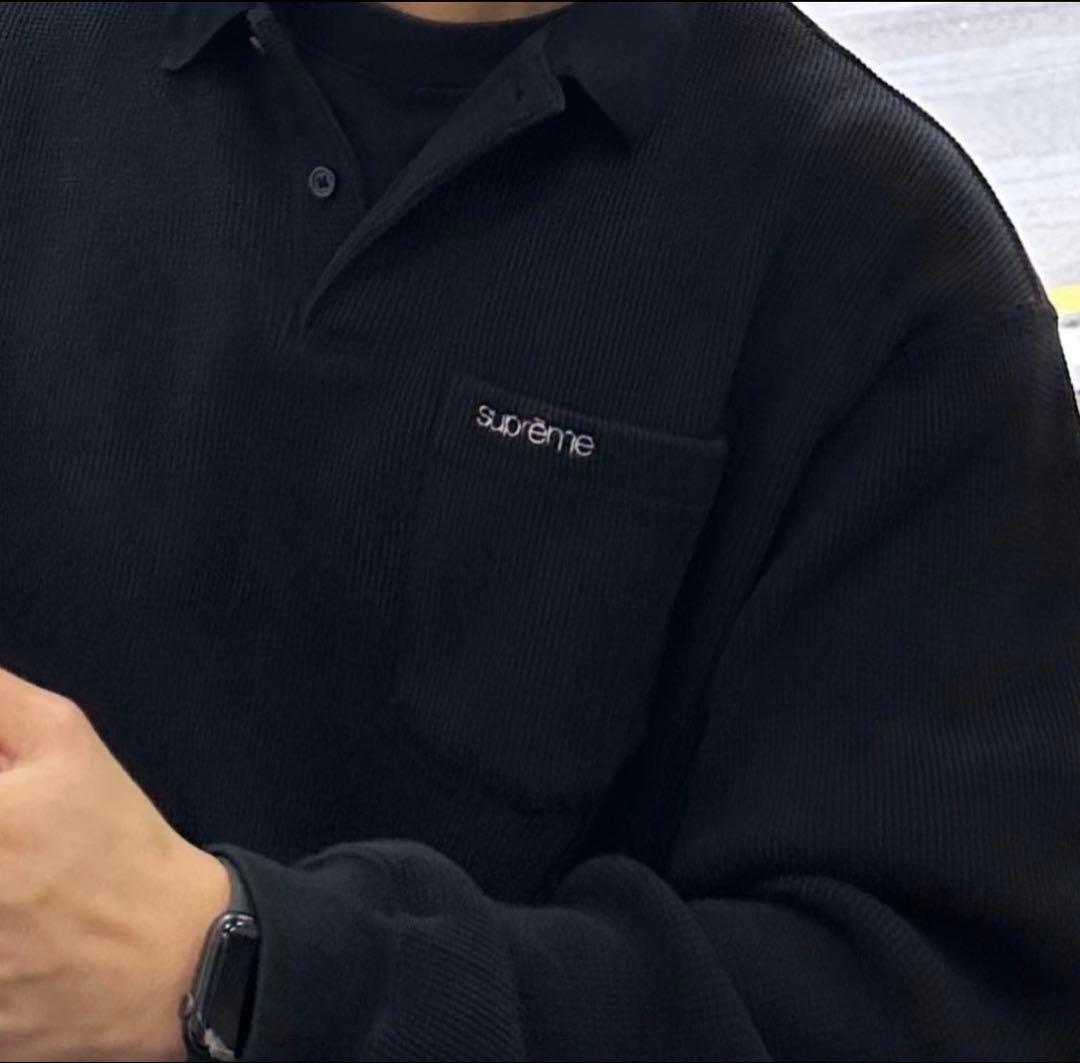 激レア！2023AW SUPREME “THERMAL L/S POLO” — image 2