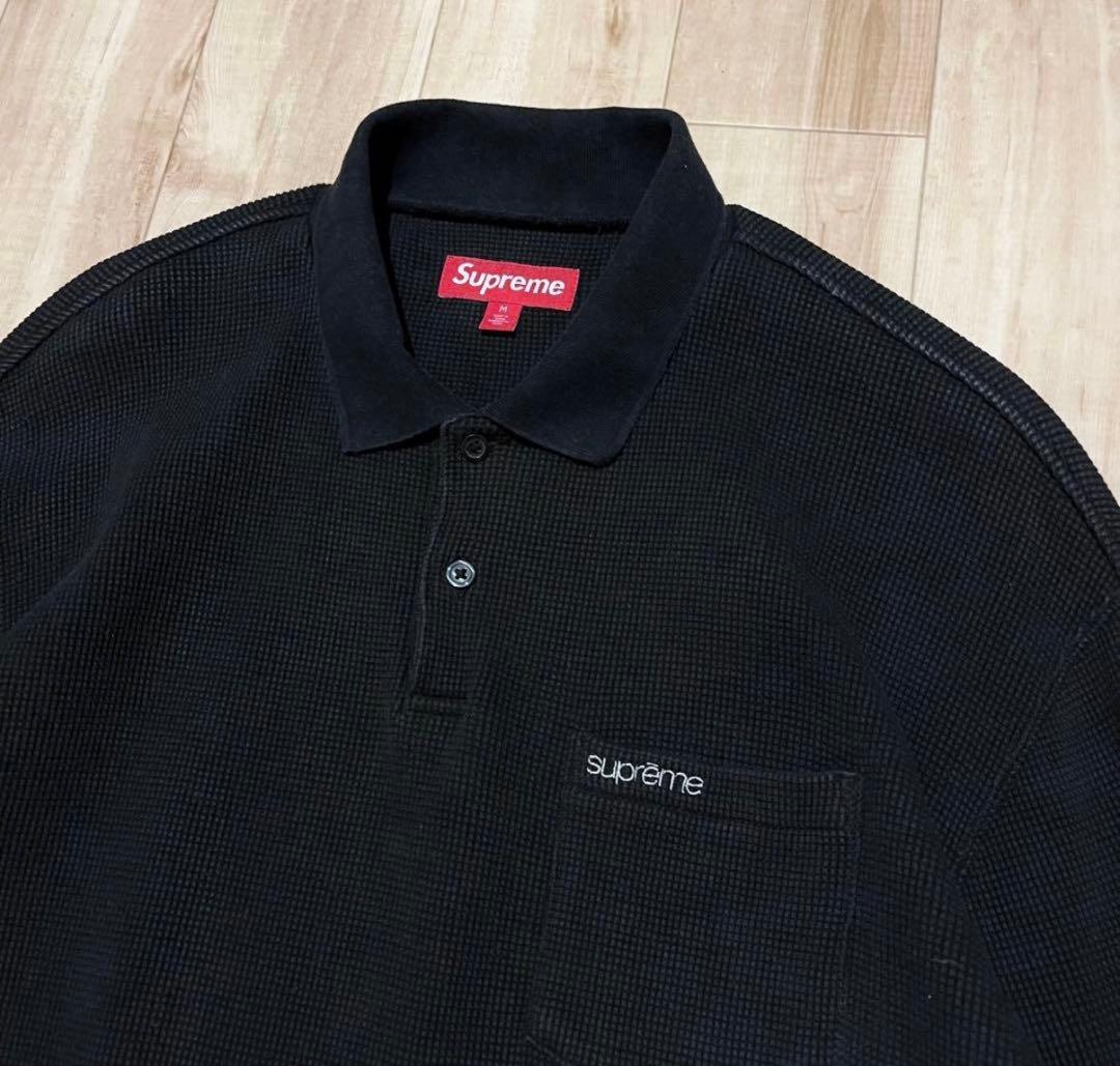激レア！2023AW SUPREME “THERMAL L/S POLO” — image 3