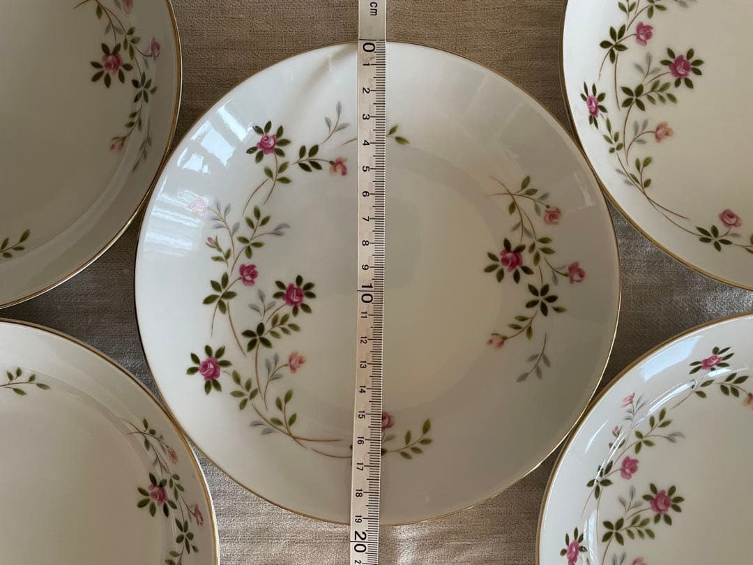 【美品】昭和レトロ　食器　5枚セット　カレー皿　シチュー皿　レトロ食器　皿 — image 4