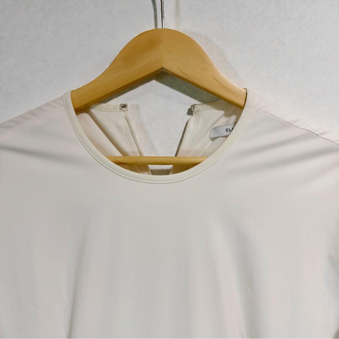 CLANE PADDED VOLUME ONEPIECE ホワイト — image 3