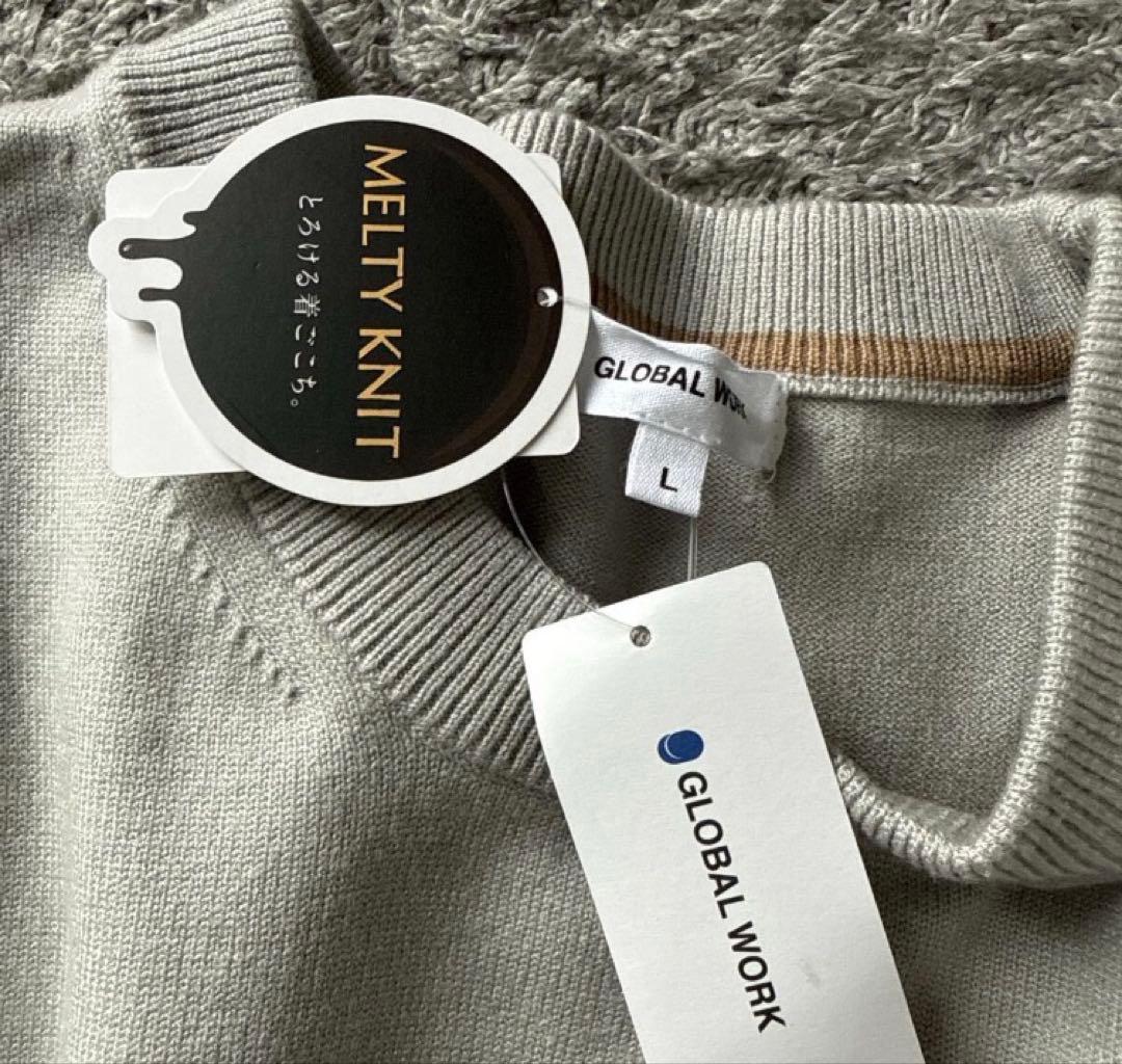 GLOBAL WORK グローバルワークメルティクルーネックPO L 新品 — image 3