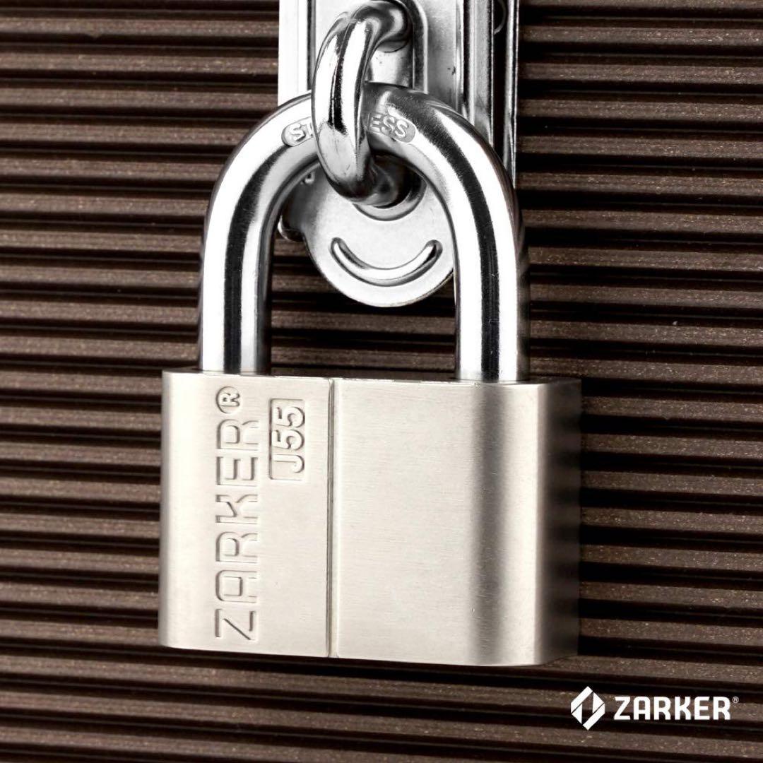 ZARKER ザーカー ステンレススチール製防錆南京錠、コンテナ倉庫J55 — image 3