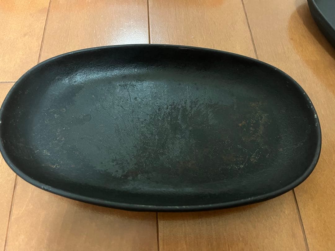 鉄板ステーキ皿 2枚セット 木台付き — image 2