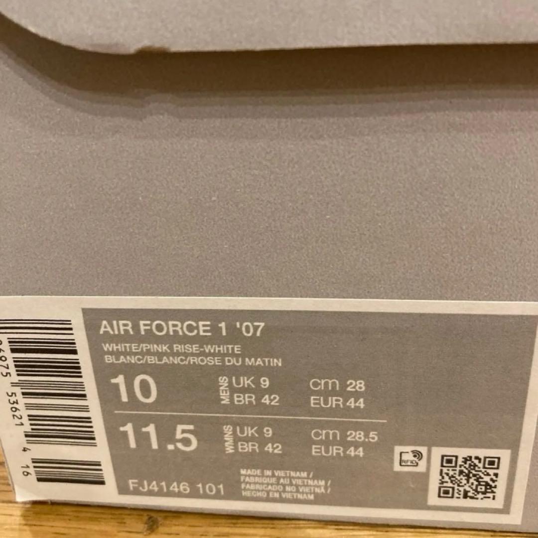 NIKE AIR FORCE 1 ホワイト ピンク　us10 エアフォース1 — image 2