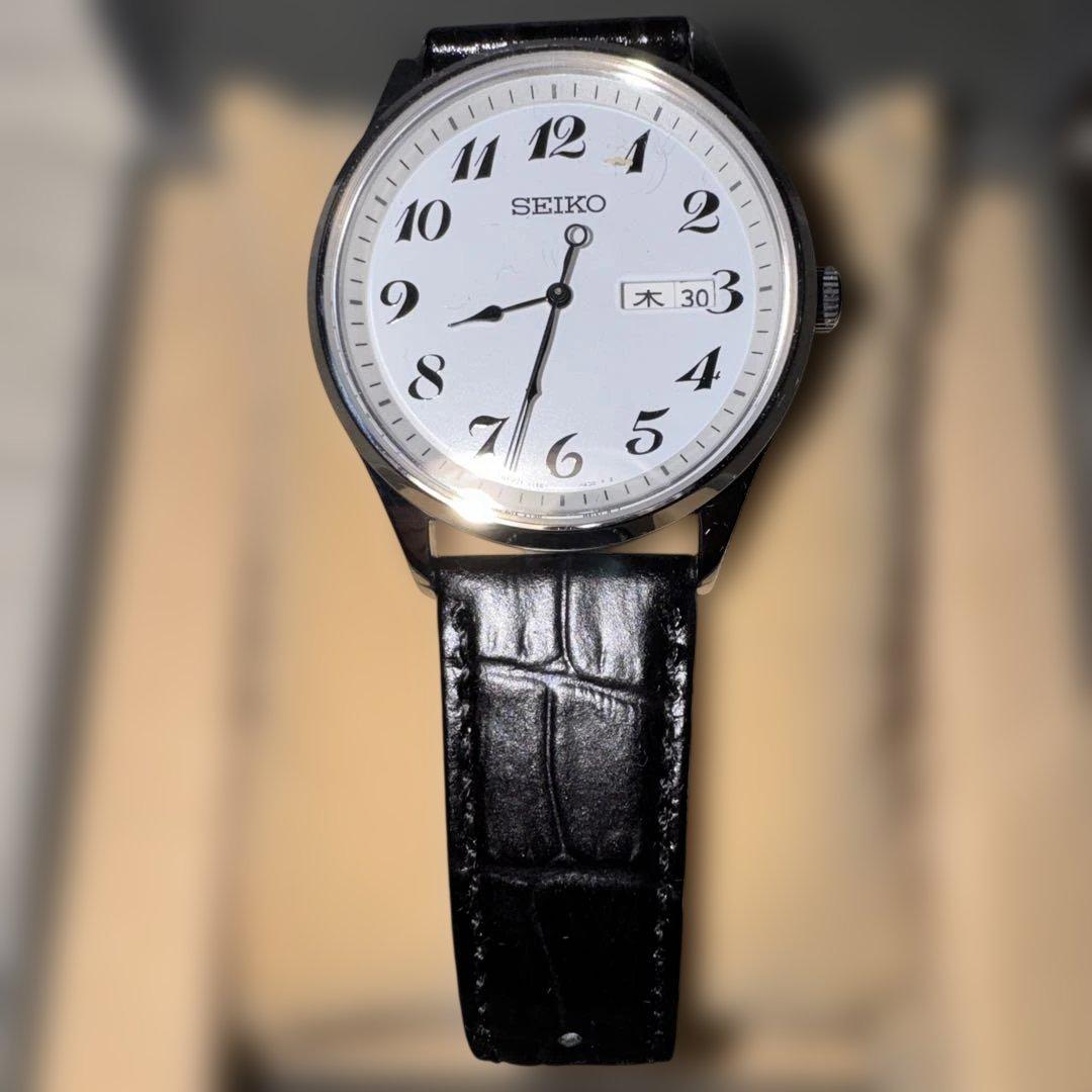 新品SEIKO ソーラー腕時計 V158-HAC0 デイデイト 箱付き メンズ — image 2
