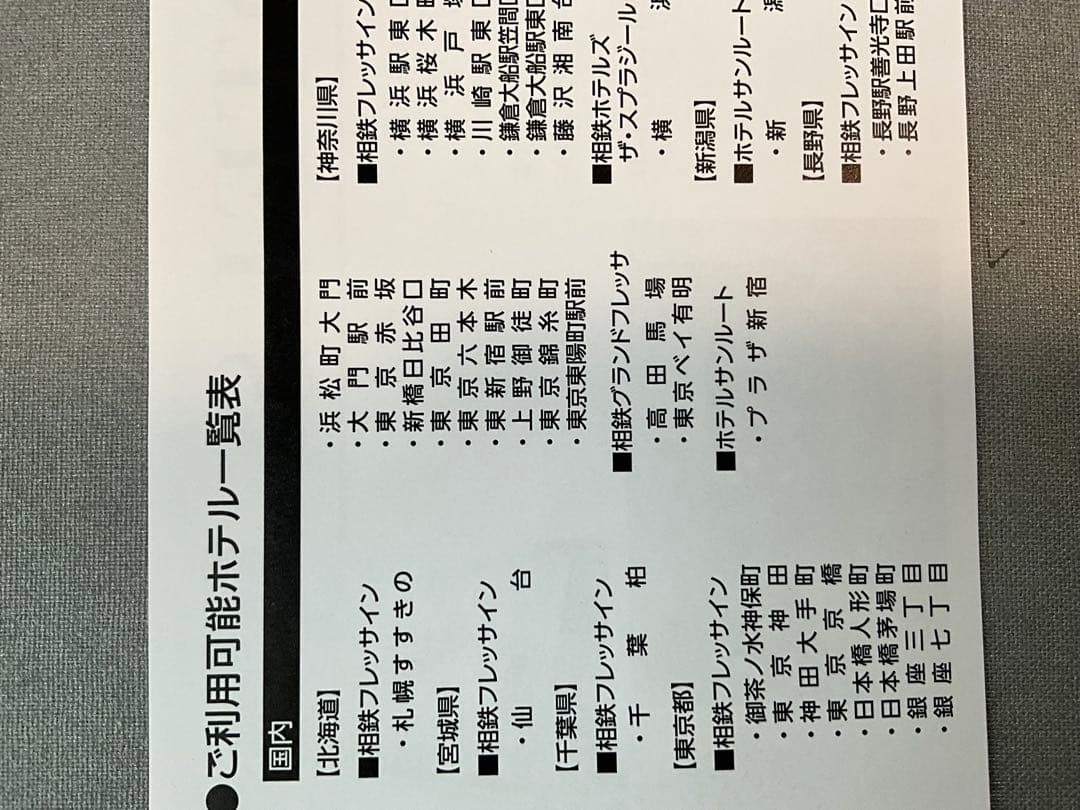 ❣️最新❣️相鉄ホールディングス 株主優待 ホテル10%割引券　18枚 — image 3