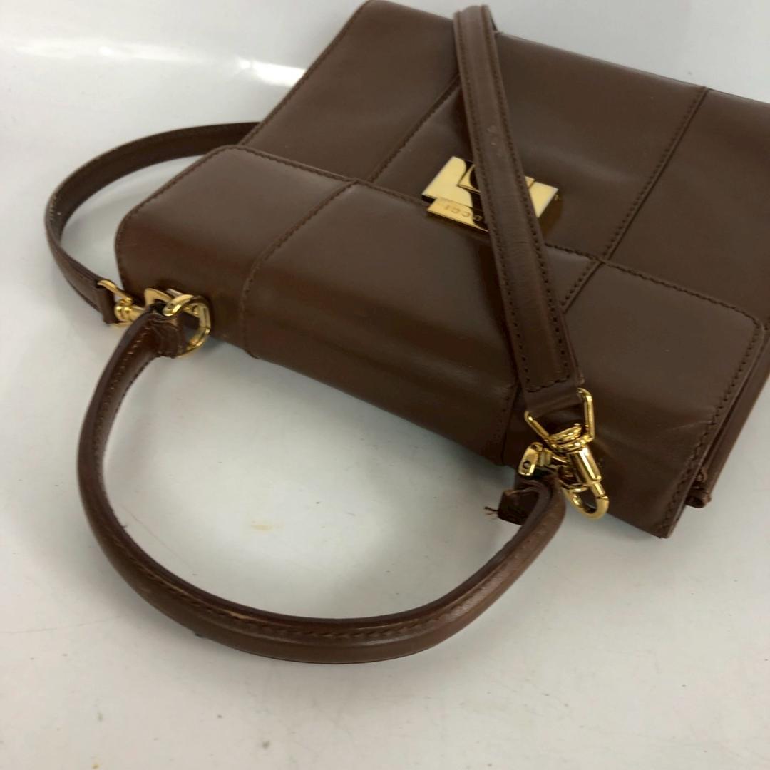 GUCCI グッチ 2way ハンドバッグ ブラウン ブランド — image 3