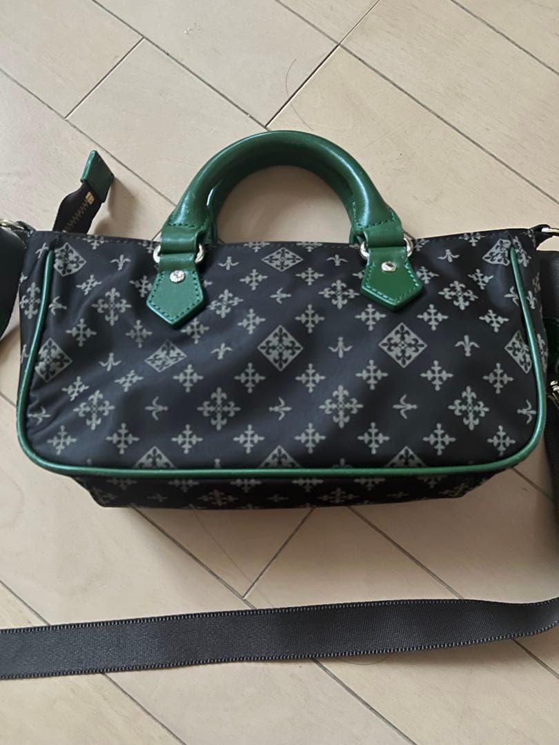 期間限定　ラシット ハンドバッグ ショルダー茶/緑 — image 2