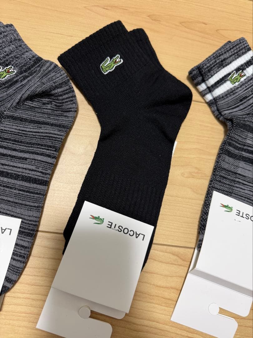 LACOSTE ラコステ メンズソックス 4足セット 25~27cm夏用・通気性 — image 3
