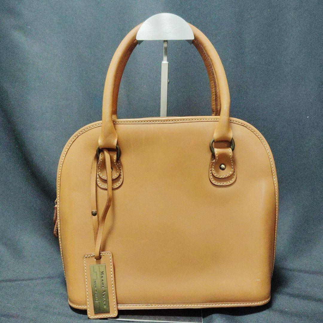 MAARI ASKEW　レザーハンドバッグ　レディース　キャメル — image 2