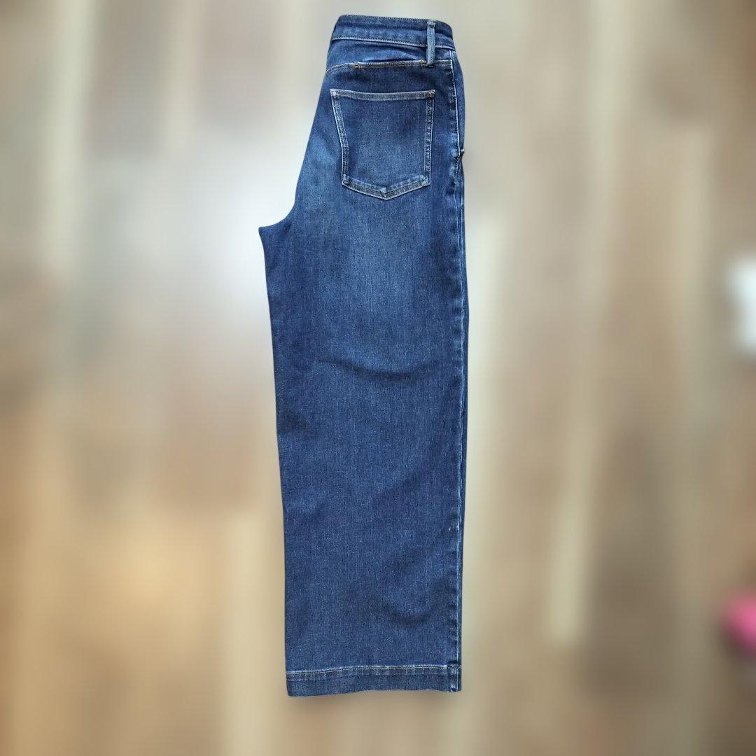 ワイドデニムパンツ インディゴブルー — image 4