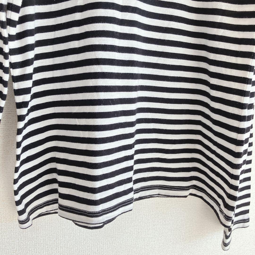 OLIVE des OLIVE カットソー M相当 ボーダー フリルカラー — image 5