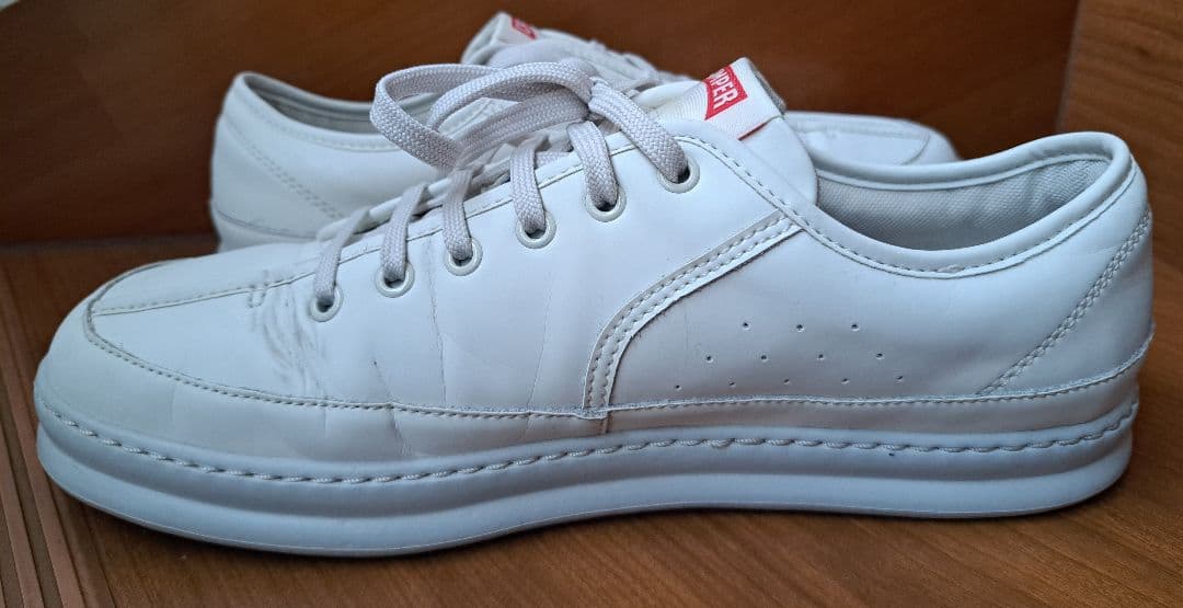 CAMPER カンペール TWINS ツインズ サイズ43 白 レザースニーカー — image 5