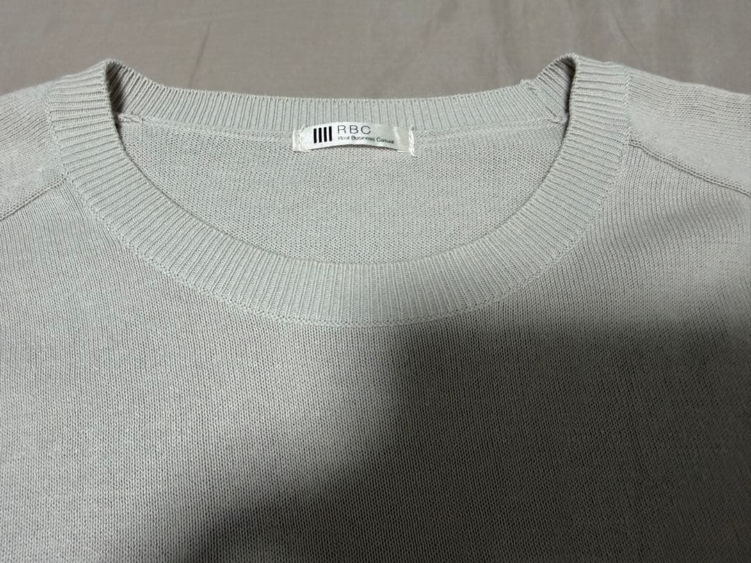 スーツセレクト RBC 半袖ニット ベージュM — image 2