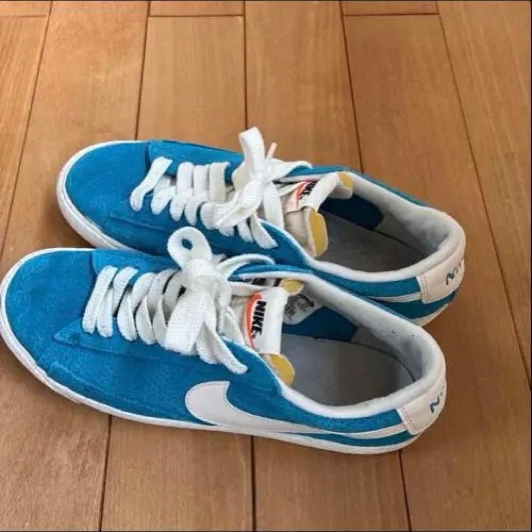 NIKE スエード スニーカー ブルー — image 4