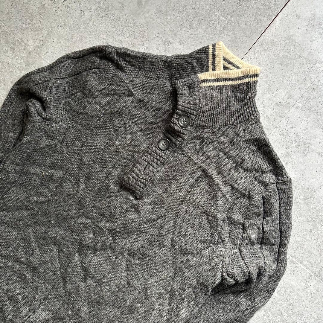 BANANA REPUBLIC ニット ハイネック M グレー イタリアンヤーン — image 2