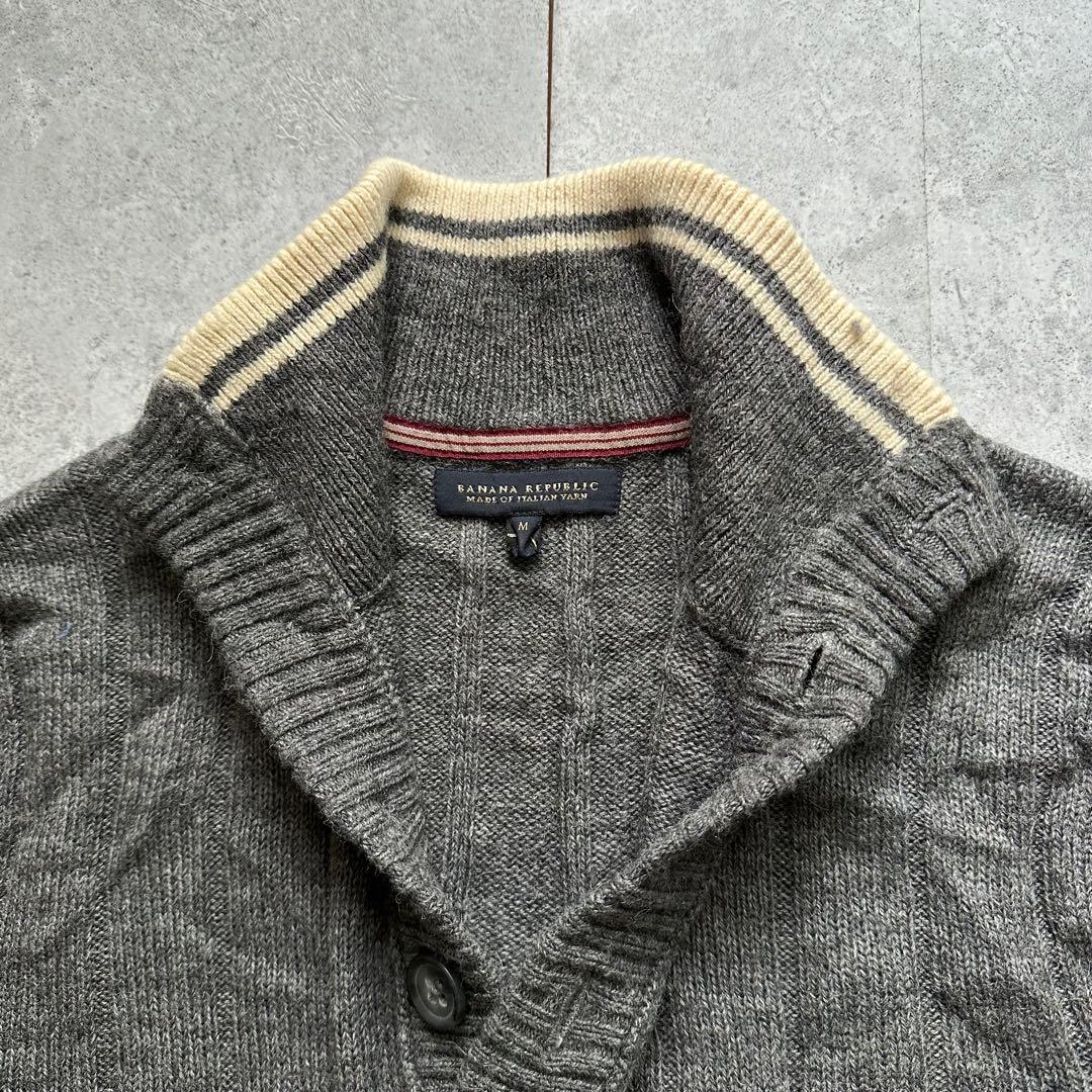 BANANA REPUBLIC ニット ハイネック M グレー イタリアンヤーン — image 4