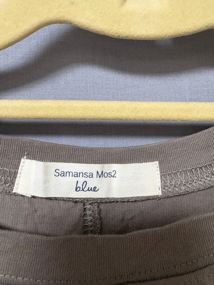 【★いちご★さま専用】Samansa Mos2 チュニックTシャツ グレー — image 2