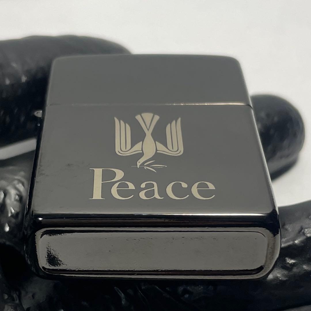 Peace ピース ブラック 黒 オイルライター — image 2