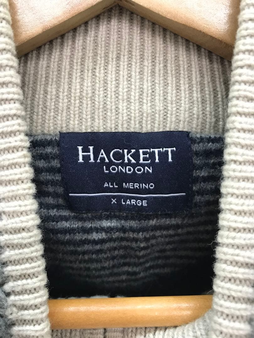 HACKETT LONDON 英国トラッド古着 ユニオンジャックワッペン ニット — image 2