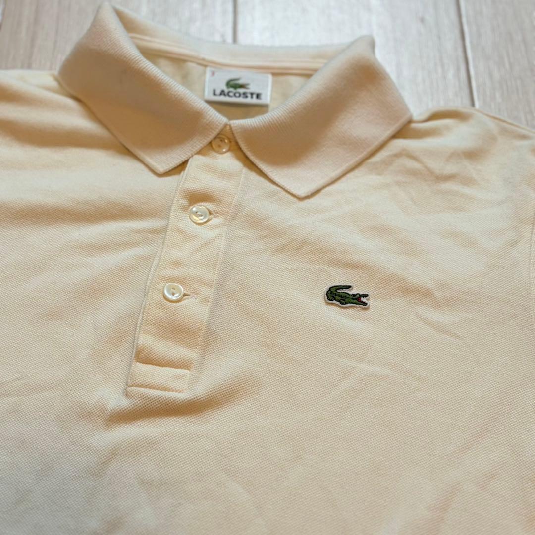 LACOSTE ポロシャツ 半袖 アイボリー Mサイズ — image 3