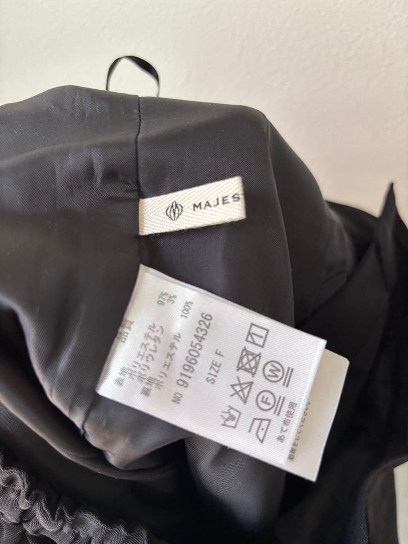 MAJESTIC LEGON ブラック クロップドパンツ フリーサイズ — image 3
